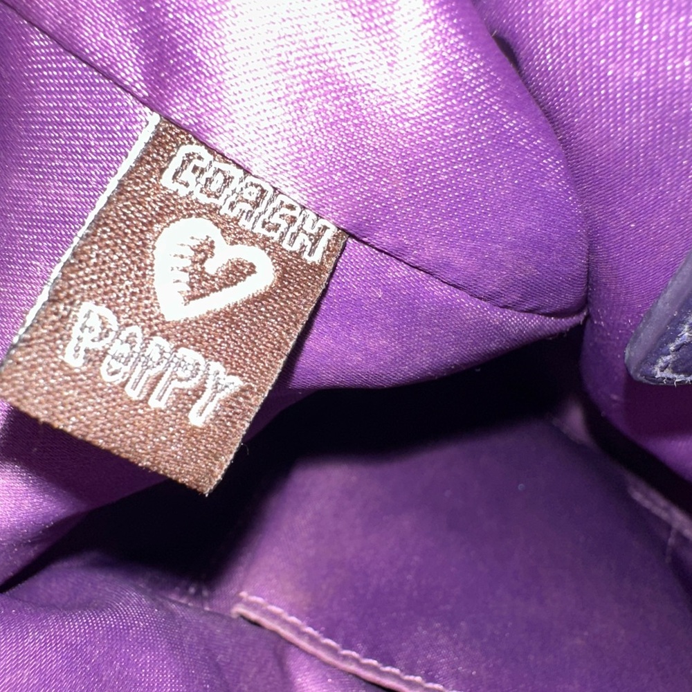 Coach Tartan Plaid Glam Tot Pink & Purple Poppy &  5 Hang Tags -‎ Collectible - Picture 12 of 15